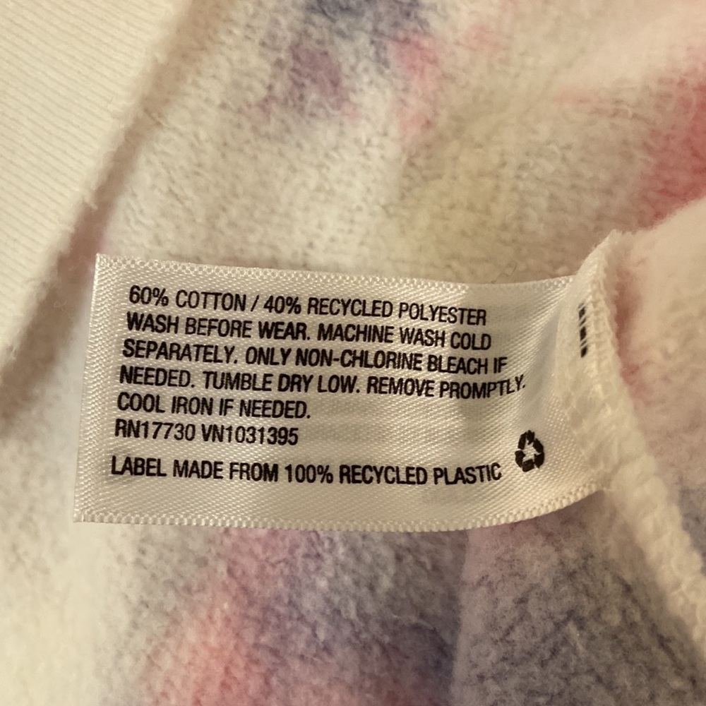 Wild fable cropped pink tie dye hoodie nwt - Picture 5 of 7